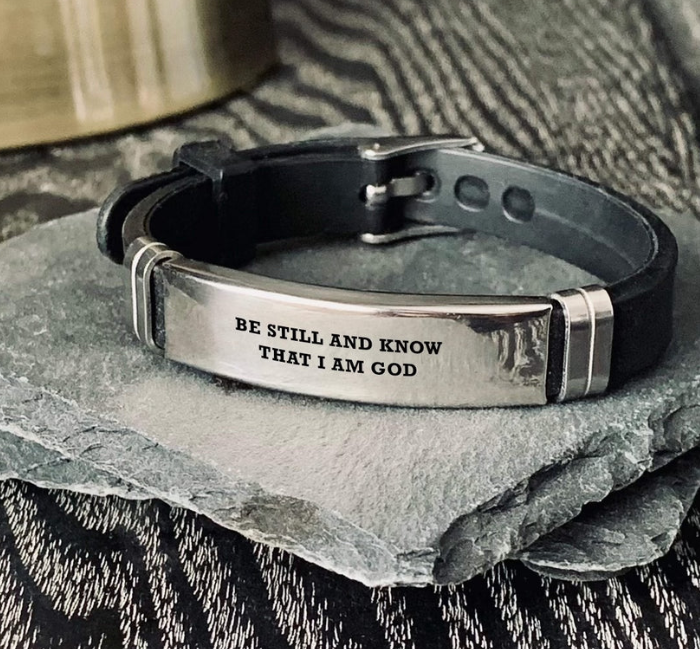 "Be Still and Know" Silicone Band (Psalm 46:10)