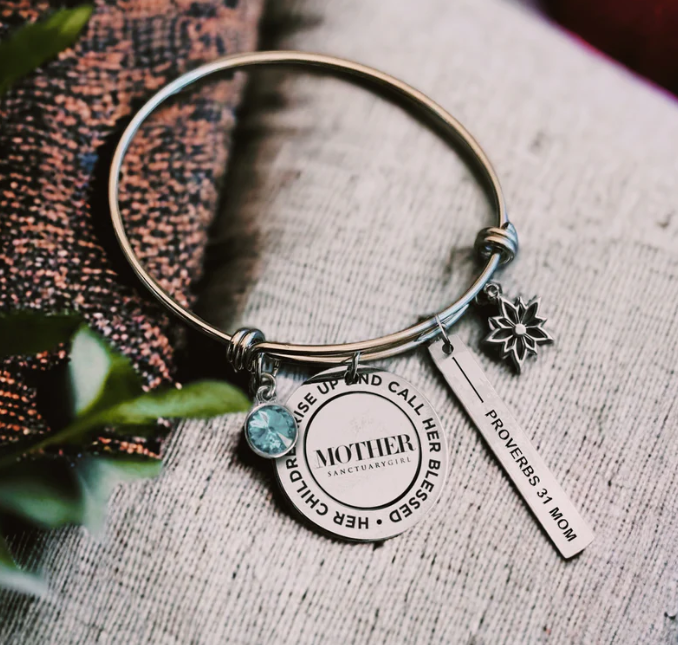 Proverbs 31 for Mother Charm Bracelet