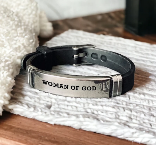 "Woman of God" Silicone Band
